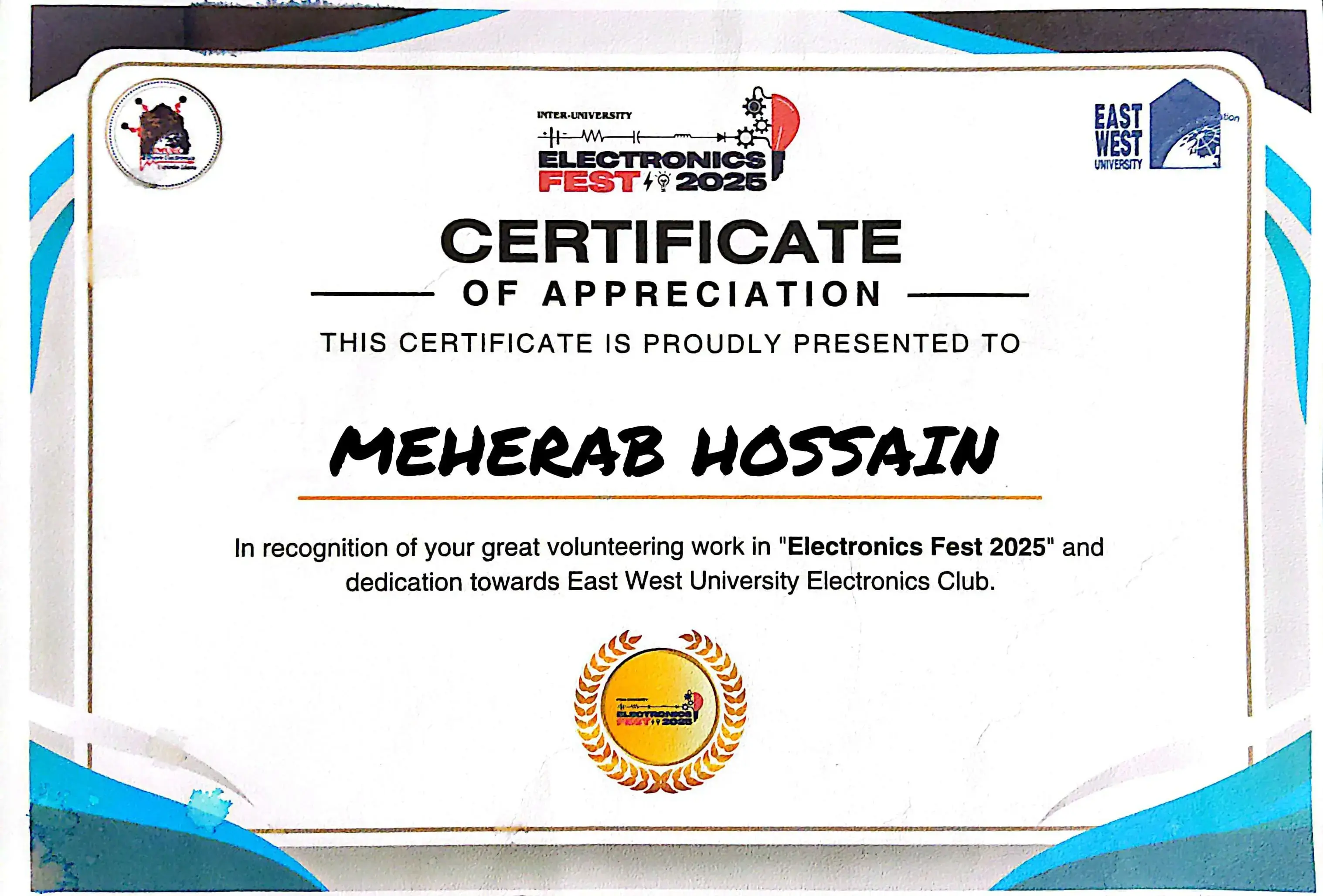 Certificate of Completion